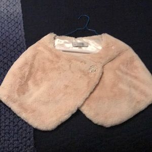 Tahari faux fur shawl